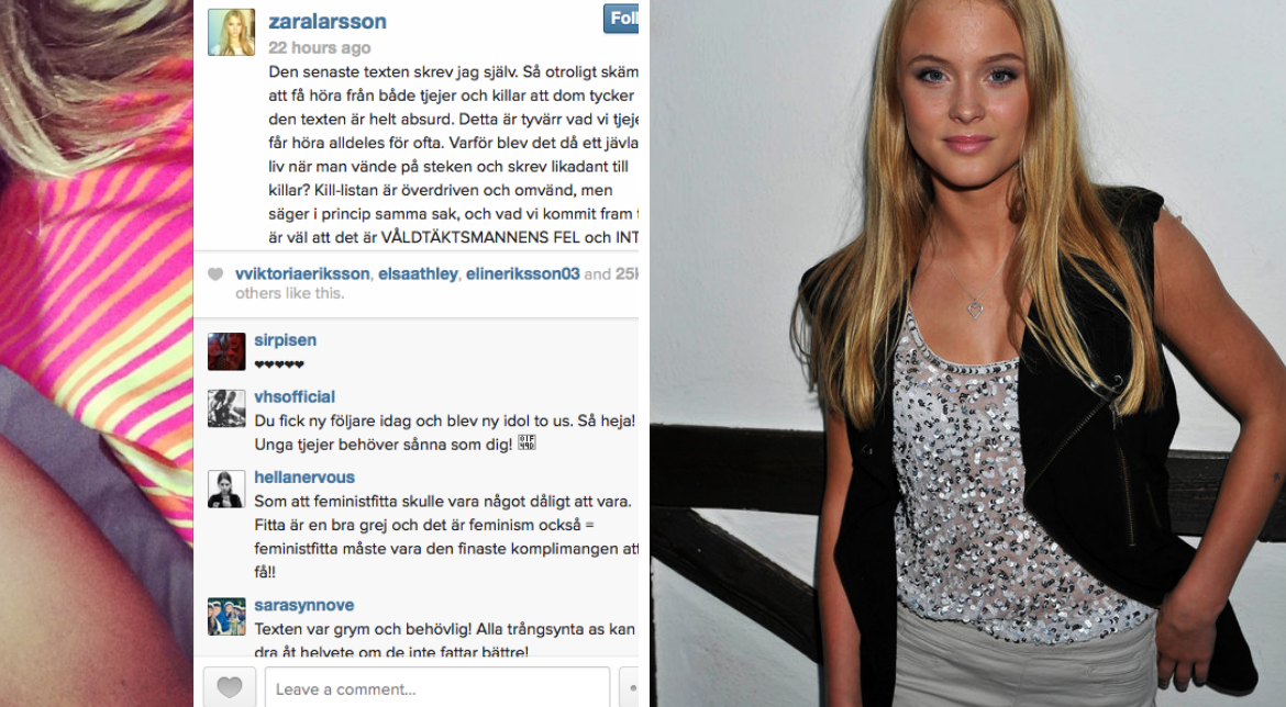 instagram, Zara Larsson, Brita Zackari